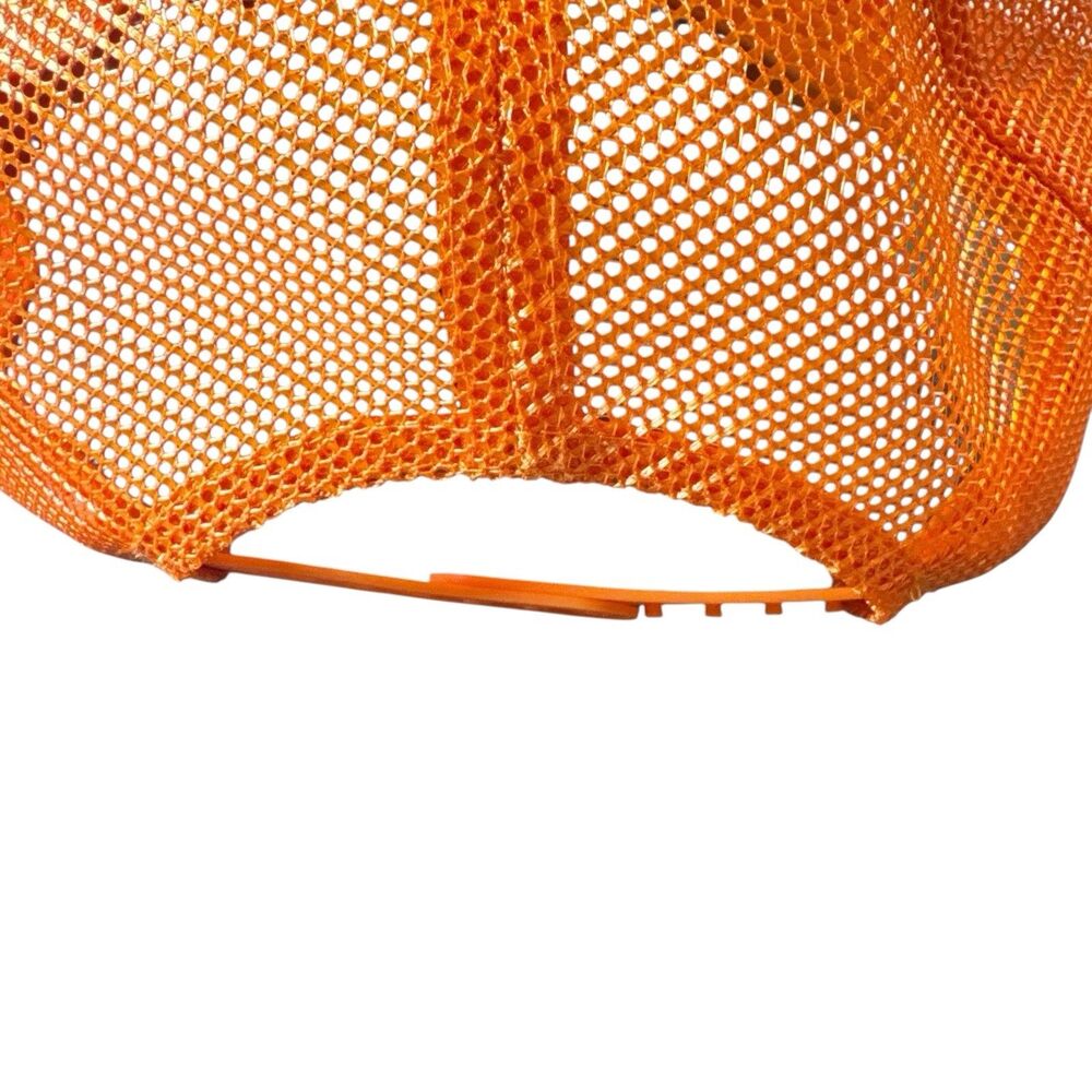 LAVIVASPORTS Keep Homeschool Weird Trucker Hat One Size Orange White Snapback - Picture 8 of 11